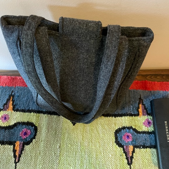 Grey wool small bag - Picture 3 of 4